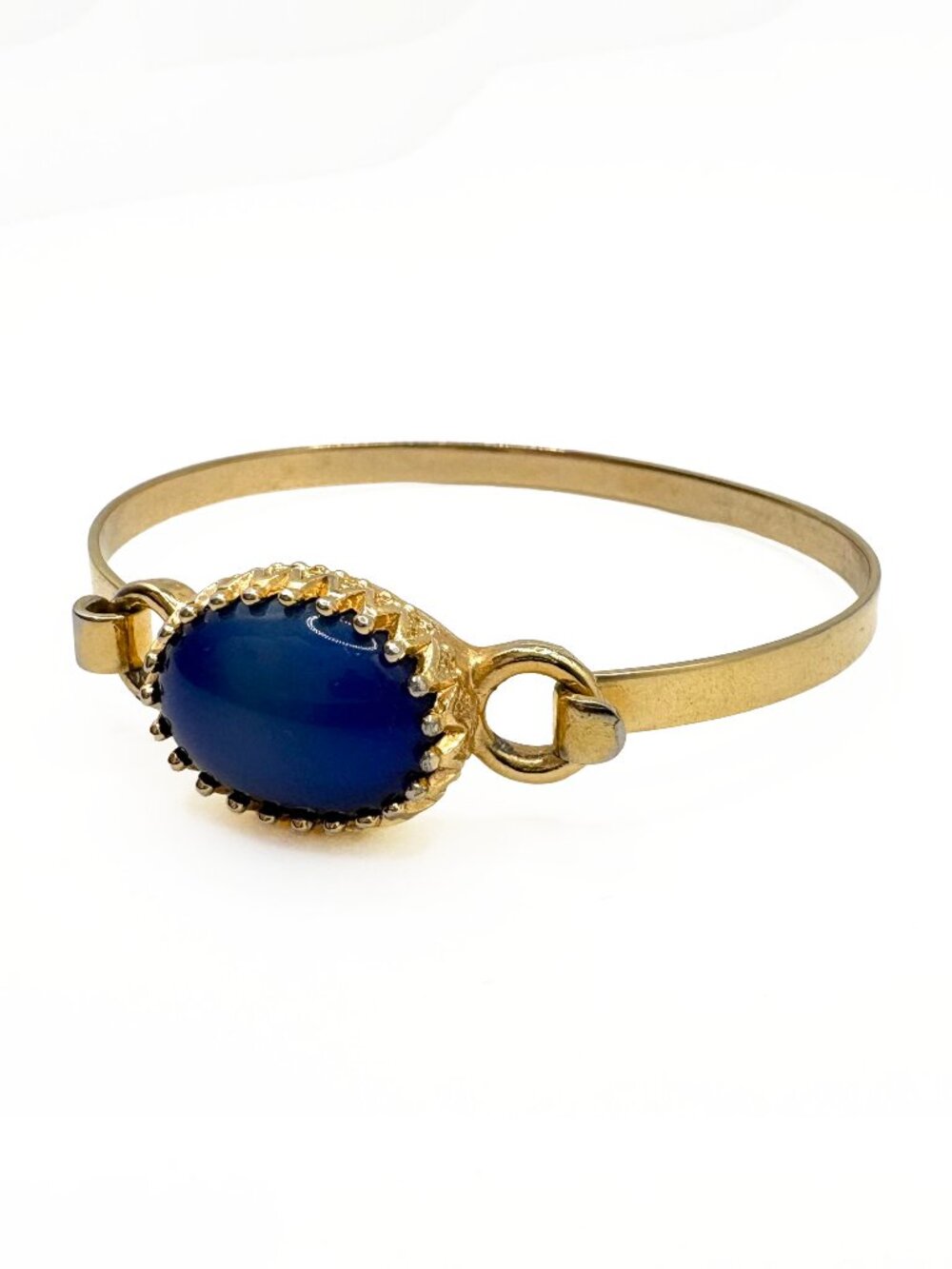 Vintage 1970s Avon Faux Lapis Lazuli Bangle Bracelet